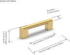 Cabinet Pulls Hardware Drawer Handles Stainless Steel Kitchen (10 Pack)
