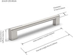 Cabinet Pulls Hardware Drawer Handles Stainless Steel Kitchen (10 Pack)