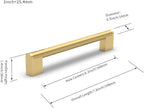 Cabinet Pulls Hardware Drawer Handles Stainless Steel Kitchen (10 Pack)
