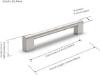 Cabinet Pulls Hardware Drawer Handles Stainless Steel Kitchen (10 Pack)