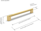 Cabinet Pulls Hardware Drawer Handles Stainless Steel Kitchen (10 Pack)