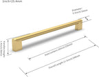 Cabinet Pulls Hardware Drawer Handles Stainless Steel Kitchen (10 Pack)