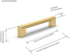 Cabinet Pulls Hardware Drawer Handles Stainless Steel Kitchen (10 Pack)