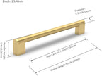 Cabinet Pulls Hardware Drawer Handles Stainless Steel Kitchen (10 Pack)