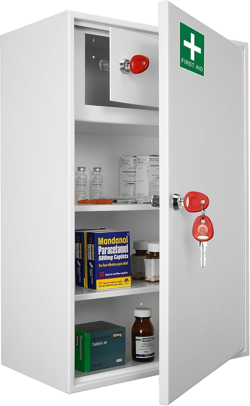 Cabinet Wall Mountable Medication Key Lock Safe
