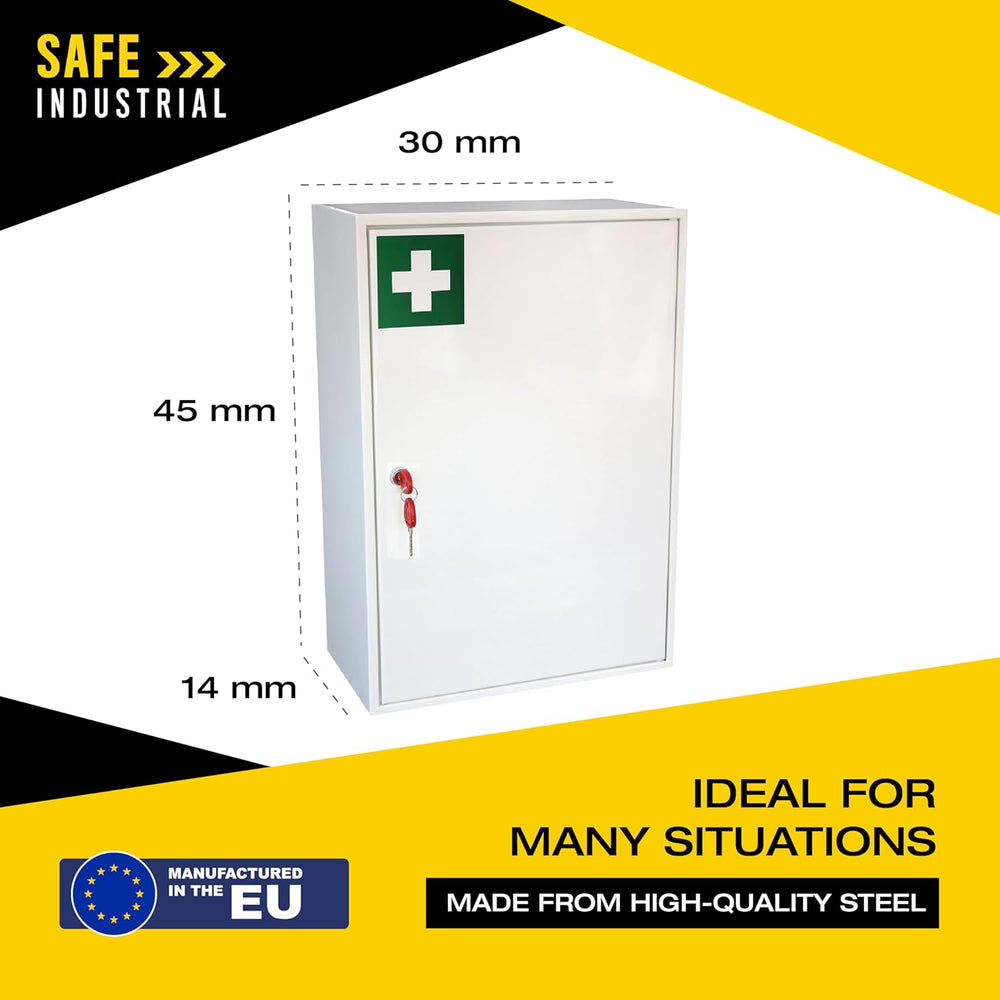 Cabinet Wall Mountable Medication Key Lock Safe
