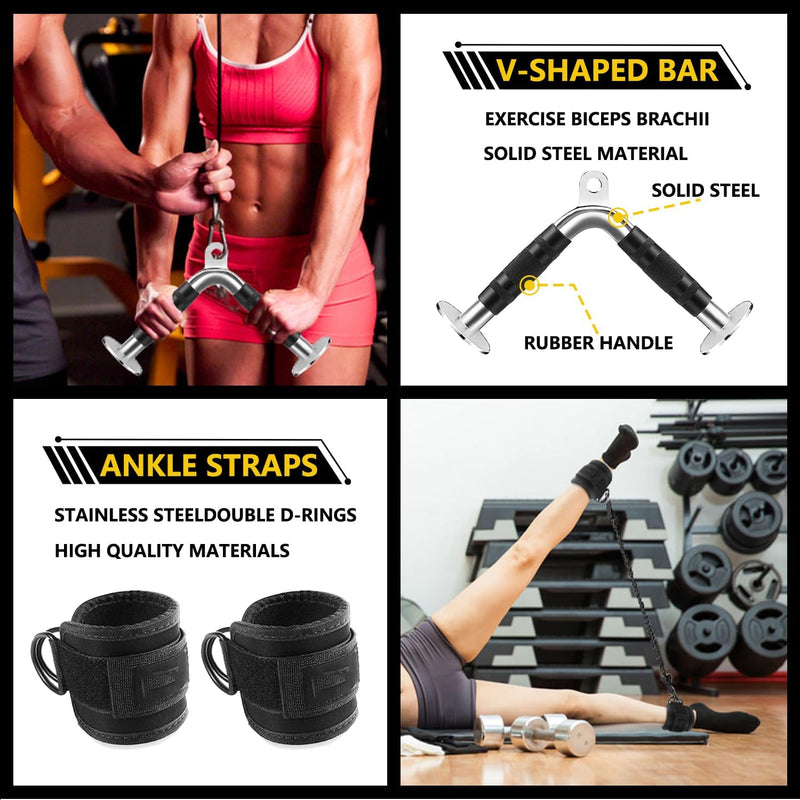 Cable Machine Attachment Attachments for Gym Set