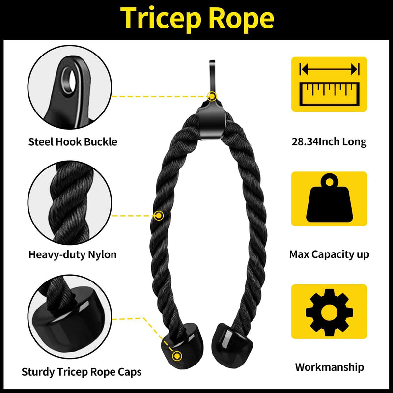 Cable Machine Attachment Set Multi-Functional Gym Attachments