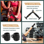 Cable Machine Attachment Set Multi-Functional Gym Attachments