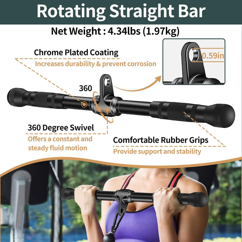 Cable Machine Attachment Set Multi-Functional Gym Attachments