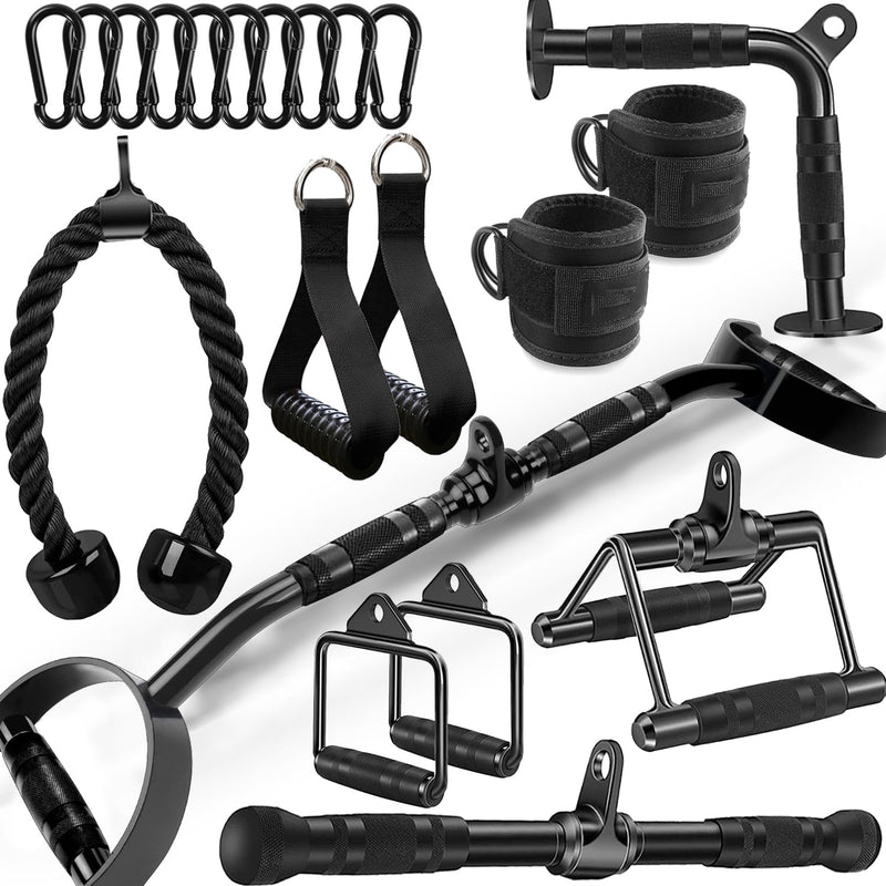 Cable Machine Attachment Set Multi-Functional Gym Attachments