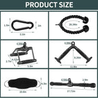Cable Machine Attachment Set Multi-Functional Gym Attachments