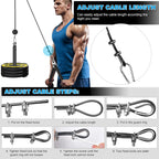 Cable Pulley System Home Gym Weight Fitness Machine