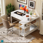 Caiyun L Shaped Computer Desk with 2 Drawers