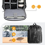 Camera Backpack Bag Small Professional Dslr with Waterproof