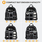 Camera Backpack Bag Small Professional Dslr with Waterproof