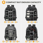 Camera Backpack Bag Small Professional Dslr with Waterproof