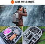 Camera Backpack Bag Small Professional Dslr with Waterproof
