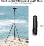 Camera Tripod 62" Aluminum Monopod with Quick Release