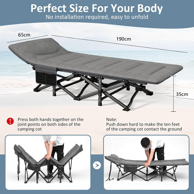 Camping Bed Camp Beds for Adults with Mattress