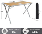 Camping Table That Fold Up Aluminium Roll 110x70CM