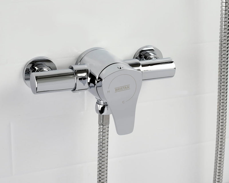 Capri3 Thermostatic Exposed Shower Valve with Riser Kit