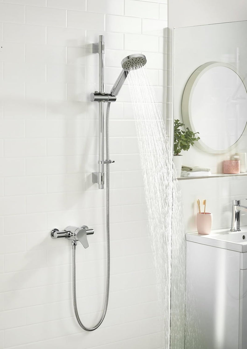 Capri3 Thermostatic Exposed Shower Valve with Riser Kit