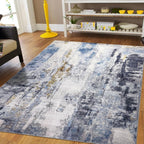 Modern Abstract Area Rug Living Room Extra Large