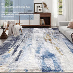 Modern Abstract Area Rug Living Room Extra Large