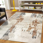 Modern Abstract Area Rug Living Room Extra Large
