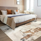Modern Abstract Area Rug Living Room Extra Large