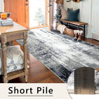 Modern Abstract Area Rug Living Room Extra Large