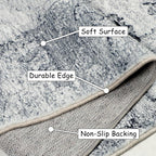 Modern Abstract Area Rug Living Room Extra Large