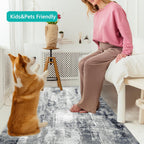 Modern Abstract Area Rug Living Room Extra Large