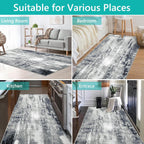 Modern Abstract Area Rug Living Room Extra Large