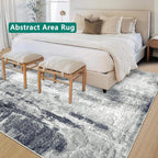 Modern Abstract Area Rug Living Room Extra Large