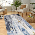 Modern Abstract Area Rug Living Room Extra Large