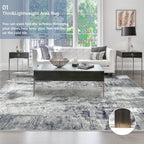 Modern Abstract Area Rug Living Room Extra Large