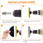 Car Polishing Pads for Drill Professional Wool Buffer (8 Pack)