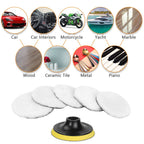 Car Polishing Pads for Drill Professional Wool Buffer (8 Pack)