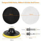 Car Polishing Pads for Drill Professional Wool Buffer (8 Pack)