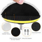 Car Polishing Pads for Drill Professional Wool Buffer (8 Pack)