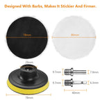 Car Polishing Pads for Drill Professional Wool Buffer (8 Pack)