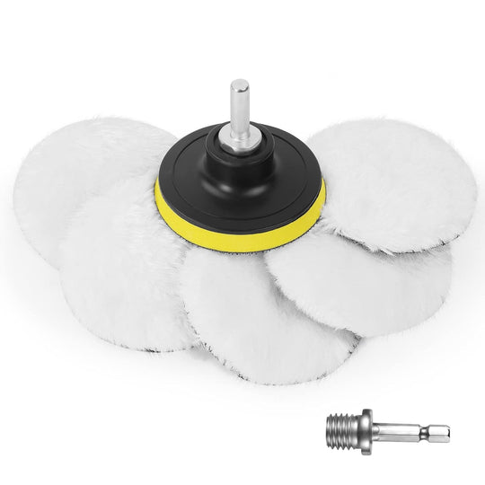Car Polishing Pads for Drill Professional Wool Buffer (8 Pack)