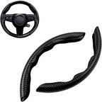 Car Steering Wheel Cover Universal Carbon Fiber Segmented