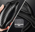 Car Steering Wheel Cover Universal Carbon Fiber Segmented