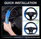 Car Steering Wheel Cover Universal Carbon Fiber Segmented