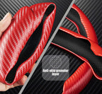 Car Steering Wheel Cover Universal Carbon Fiber Segmented