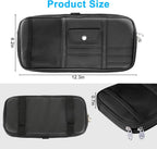 Car Sun Visor Organizer Auto Interior Leather Storage