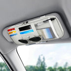 Car Sun Visor Organizer Auto Interior Leather Storage